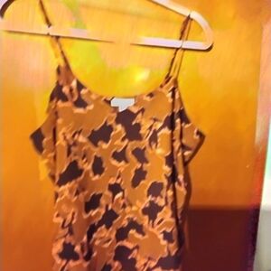 Nine West Black and Tan Sleeveless Camisole Top